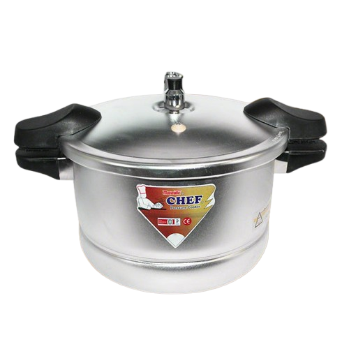 CHEF Best Aluminum Pressure Cooker With Steamer - 1205 - 7 Liter